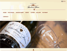 Tablet Screenshot of champagne-charbaux-freres.com